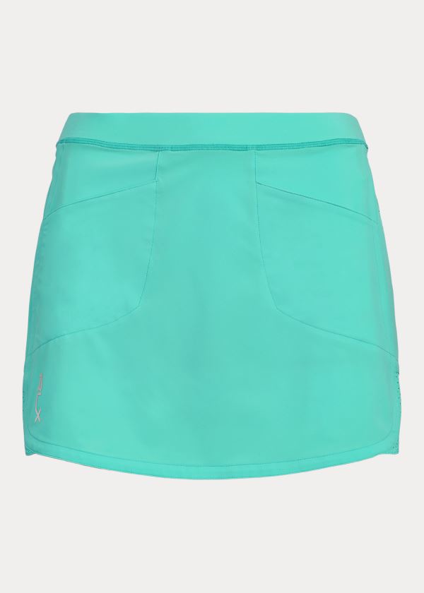 Skorts Ralph Lauren Mujer Verdes - Perforated Stretch Golf - UQLSH9857